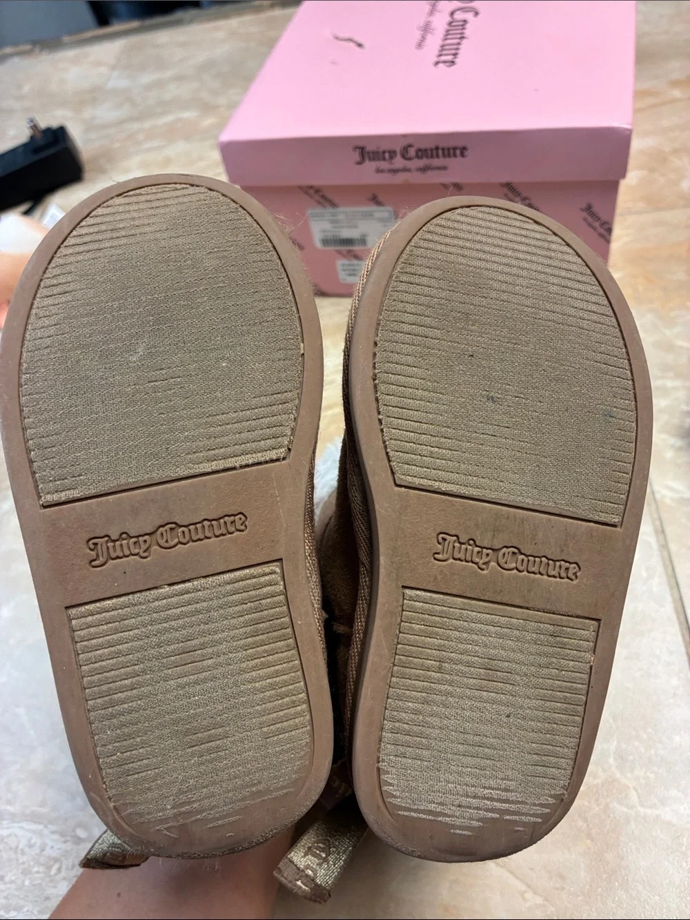 Toddler size 8 Juicy Couture King Girls Faux Fur Cold Weather Boots
